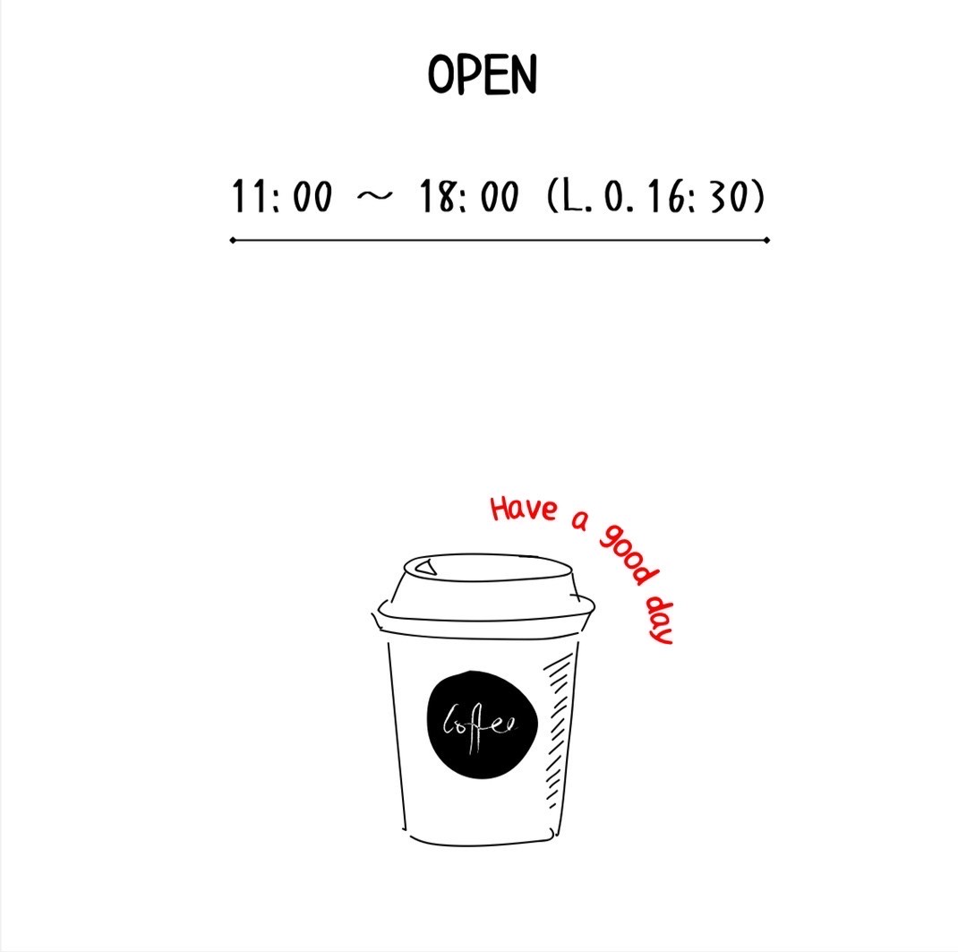 OPENの時間11:00~18:00